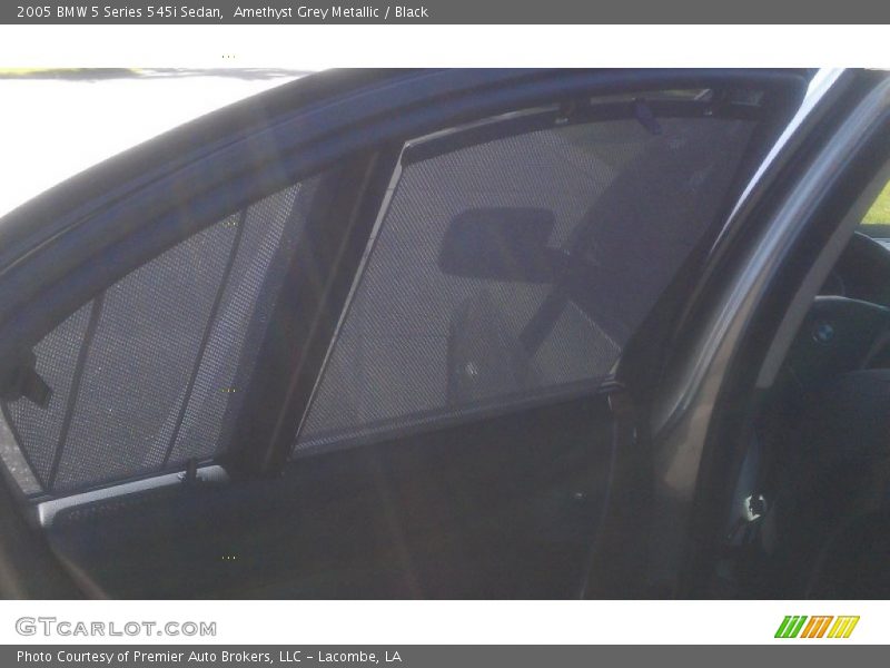 Amethyst Grey Metallic / Black 2005 BMW 5 Series 545i Sedan