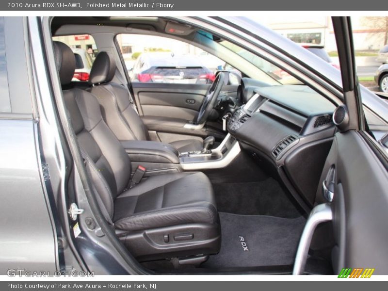 Polished Metal Metallic / Ebony 2010 Acura RDX SH-AWD