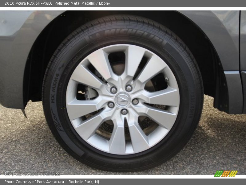 Polished Metal Metallic / Ebony 2010 Acura RDX SH-AWD