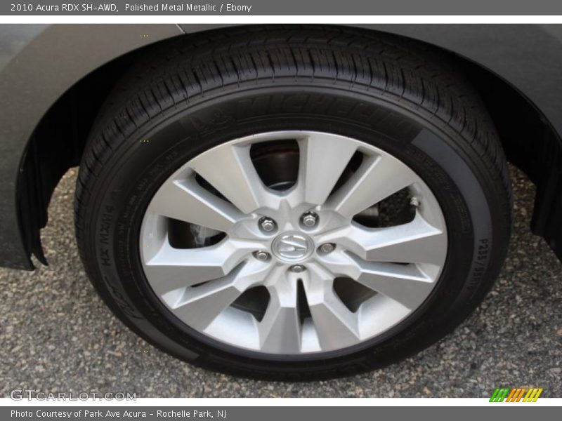 Polished Metal Metallic / Ebony 2010 Acura RDX SH-AWD