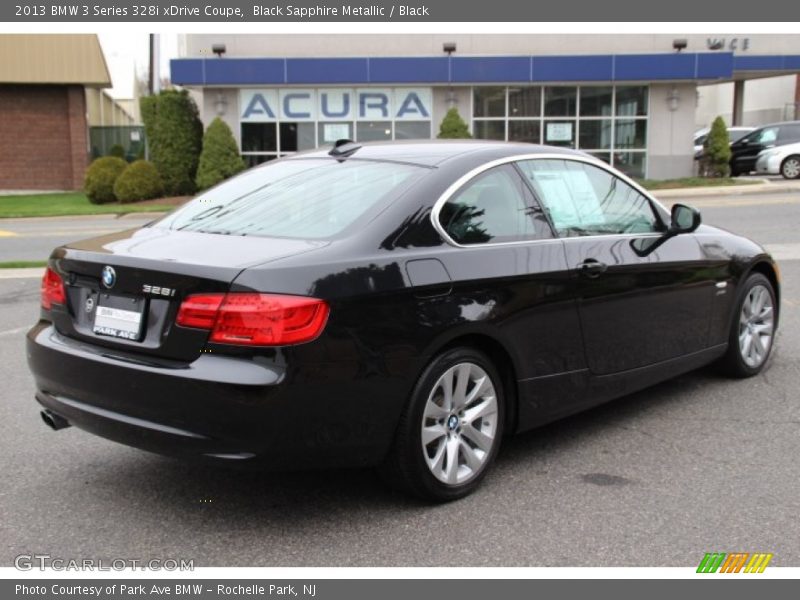 Black Sapphire Metallic / Black 2013 BMW 3 Series 328i xDrive Coupe