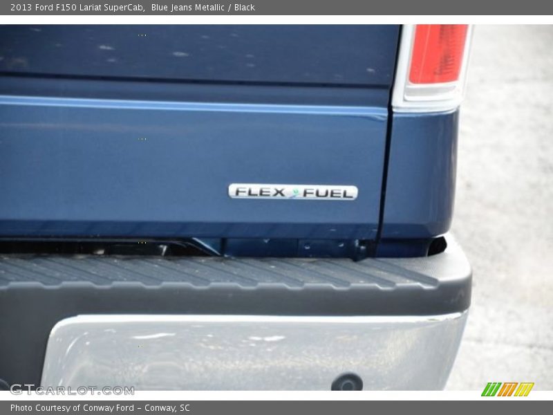 Blue Jeans Metallic / Black 2013 Ford F150 Lariat SuperCab