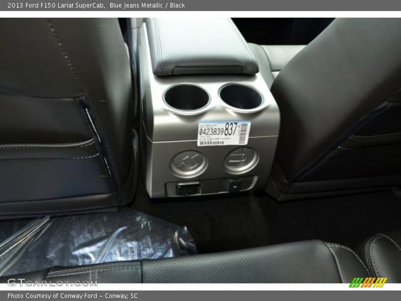 Blue Jeans Metallic / Black 2013 Ford F150 Lariat SuperCab