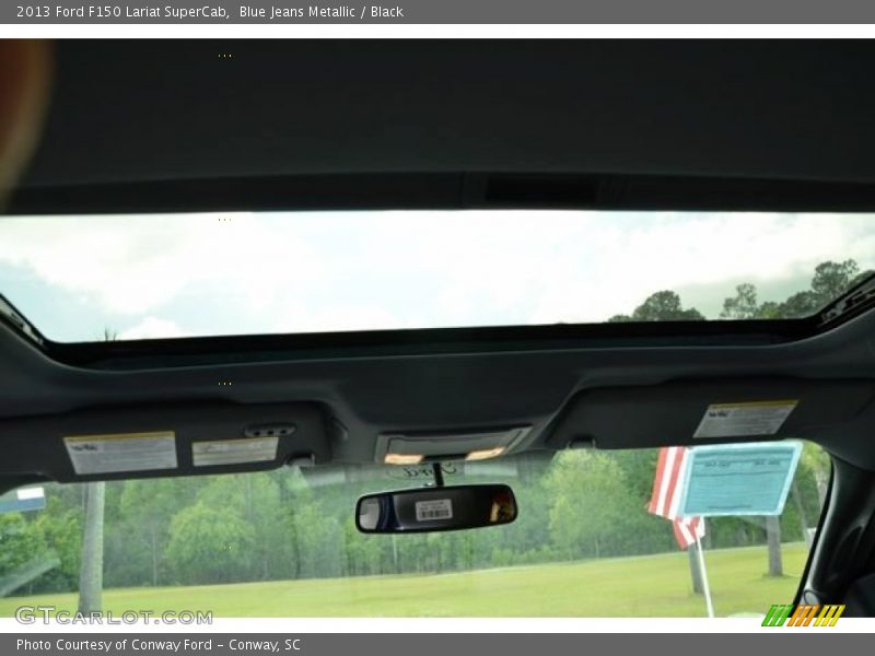 Blue Jeans Metallic / Black 2013 Ford F150 Lariat SuperCab