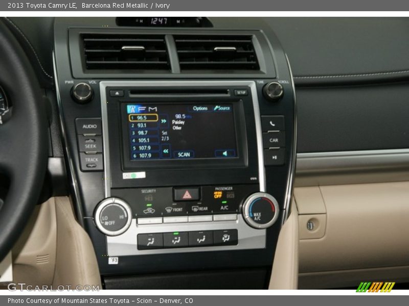 Barcelona Red Metallic / Ivory 2013 Toyota Camry LE