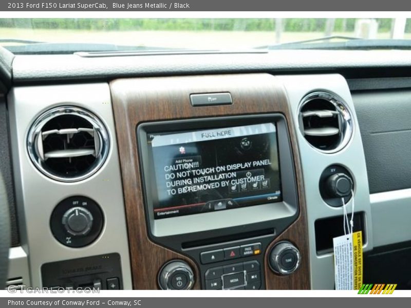 Blue Jeans Metallic / Black 2013 Ford F150 Lariat SuperCab