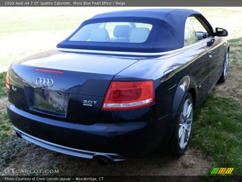 Moro Blue Pearl Effect / Beige 2009 Audi A4 2.0T quattro Cabriolet