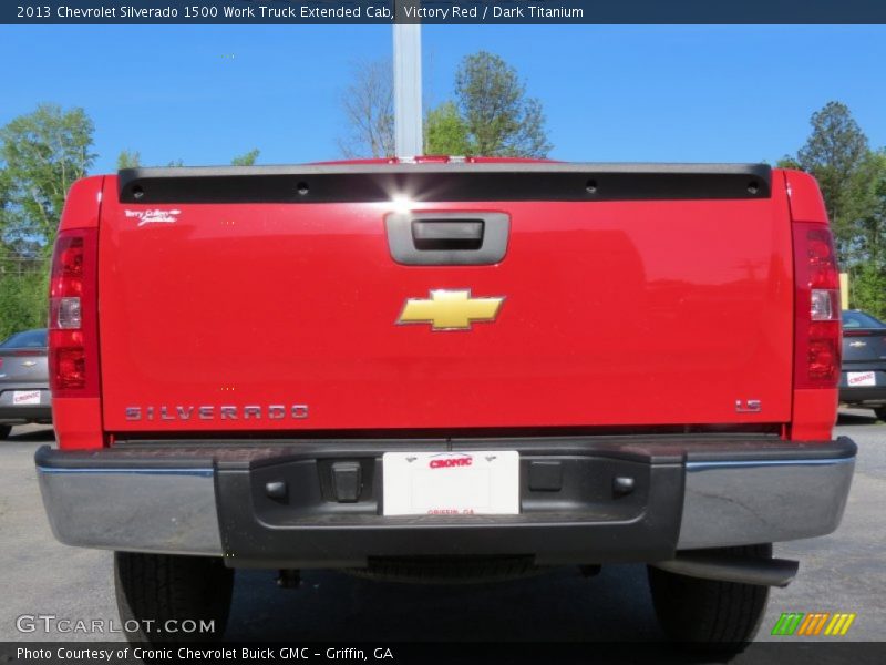 Victory Red / Dark Titanium 2013 Chevrolet Silverado 1500 Work Truck Extended Cab