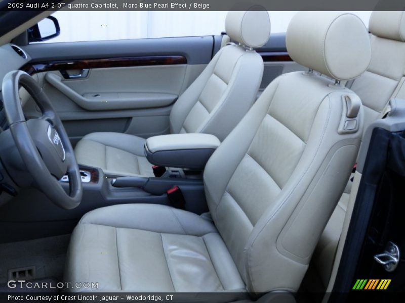 Moro Blue Pearl Effect / Beige 2009 Audi A4 2.0T quattro Cabriolet