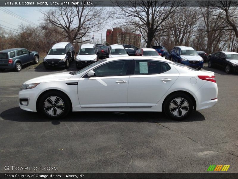 Snow White Pearl / Black 2012 Kia Optima Hybrid