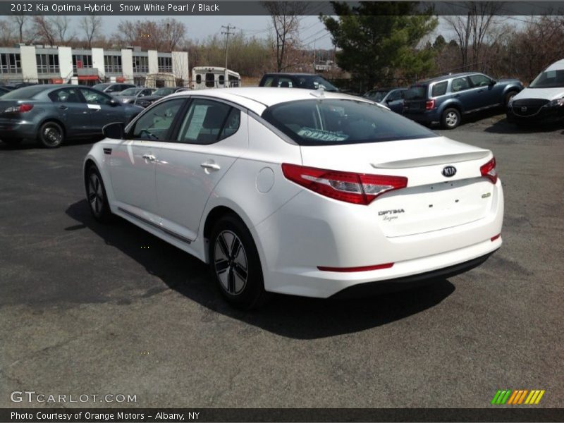 Snow White Pearl / Black 2012 Kia Optima Hybrid
