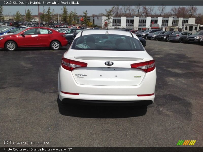 Snow White Pearl / Black 2012 Kia Optima Hybrid
