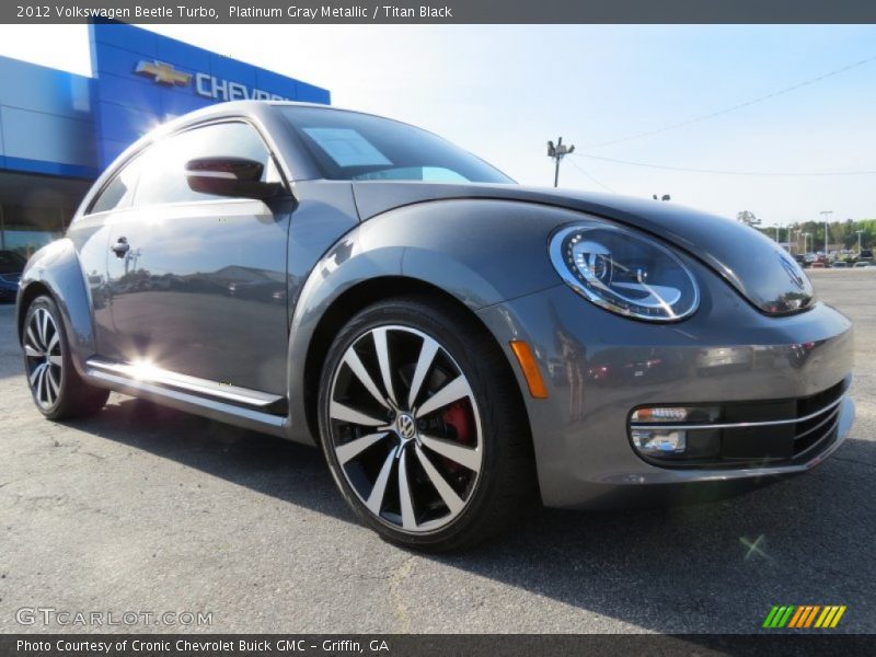 Platinum Gray Metallic / Titan Black 2012 Volkswagen Beetle Turbo