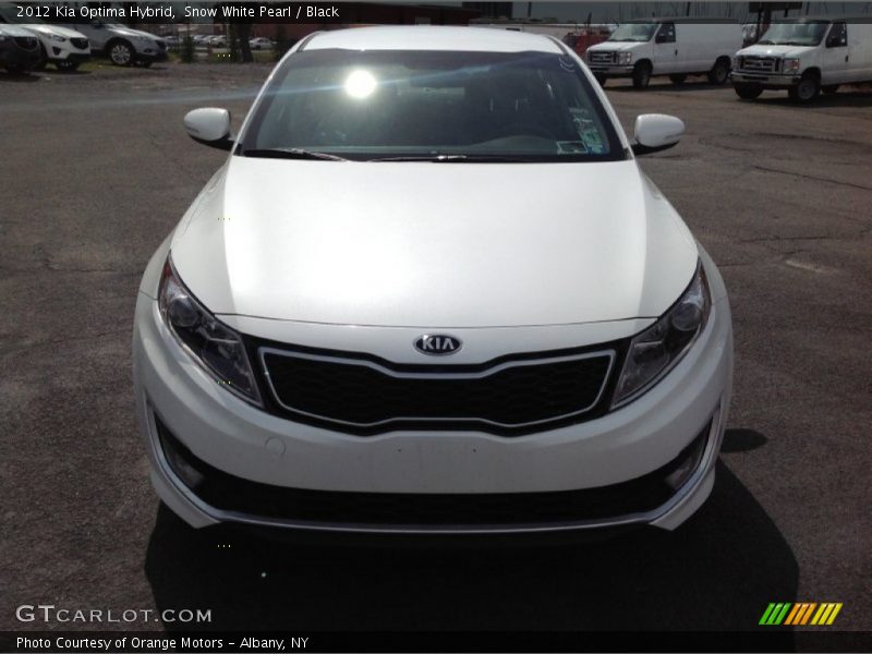 Snow White Pearl / Black 2012 Kia Optima Hybrid