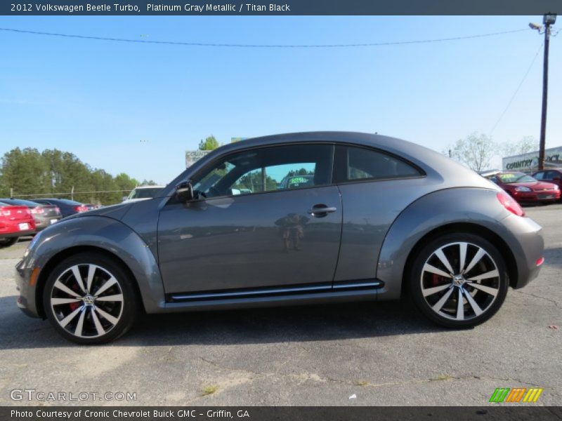 Platinum Gray Metallic / Titan Black 2012 Volkswagen Beetle Turbo