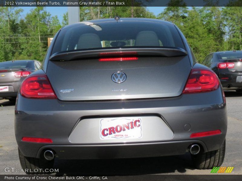 Platinum Gray Metallic / Titan Black 2012 Volkswagen Beetle Turbo