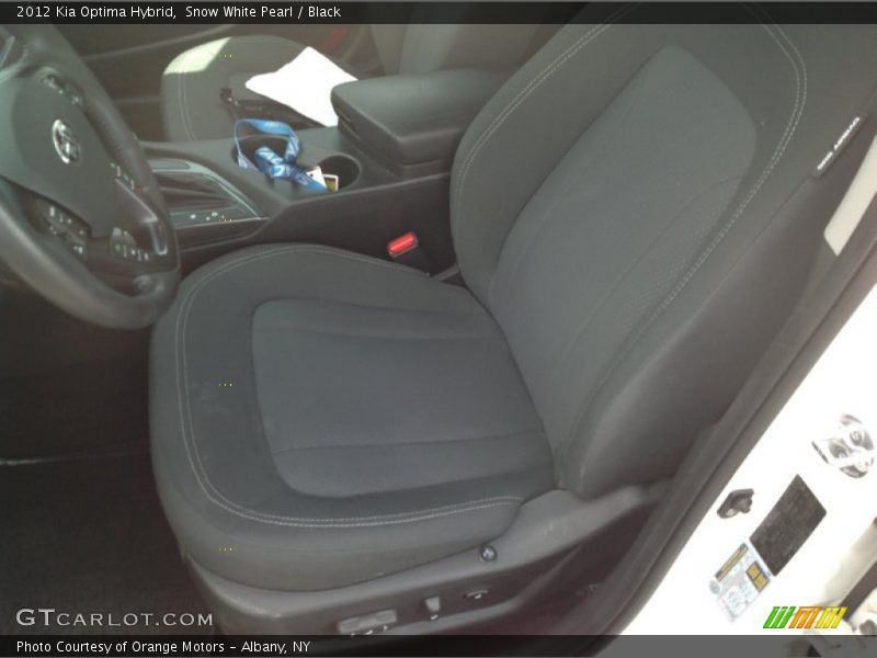 Snow White Pearl / Black 2012 Kia Optima Hybrid