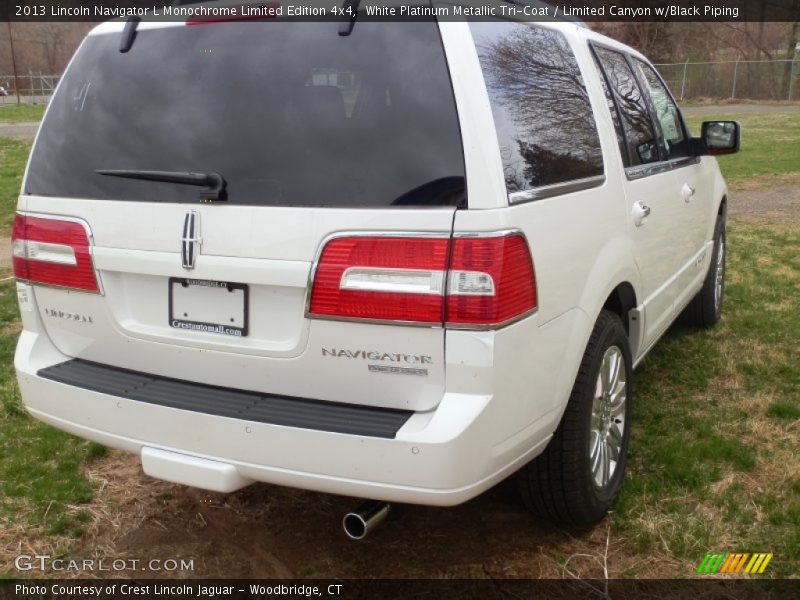 White Platinum Metallic Tri-Coat / Limited Canyon w/Black Piping 2013 Lincoln Navigator L Monochrome Limited Edition 4x4