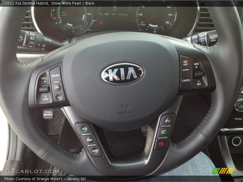 Snow White Pearl / Black 2012 Kia Optima Hybrid