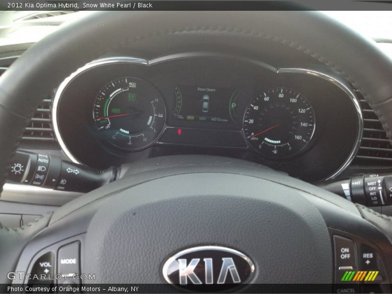 Snow White Pearl / Black 2012 Kia Optima Hybrid