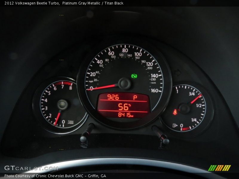 Platinum Gray Metallic / Titan Black 2012 Volkswagen Beetle Turbo