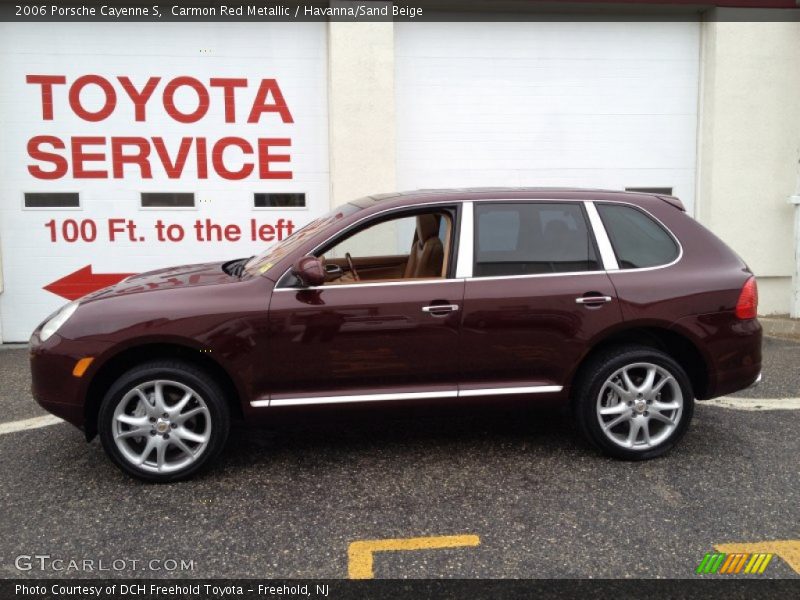 Carmon Red Metallic / Havanna/Sand Beige 2006 Porsche Cayenne S