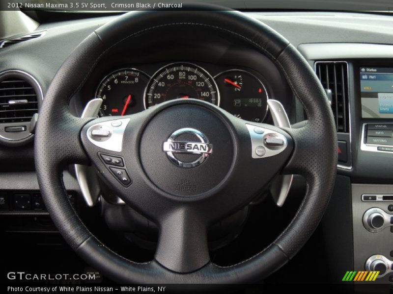 Crimson Black / Charcoal 2012 Nissan Maxima 3.5 SV Sport