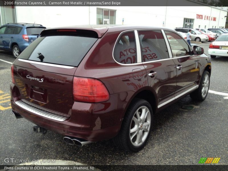Carmon Red Metallic / Havanna/Sand Beige 2006 Porsche Cayenne S
