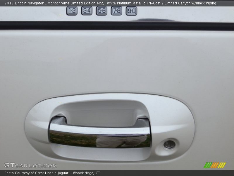 White Platinum Metallic Tri-Coat / Limited Canyon w/Black Piping 2013 Lincoln Navigator L Monochrome Limited Edition 4x2