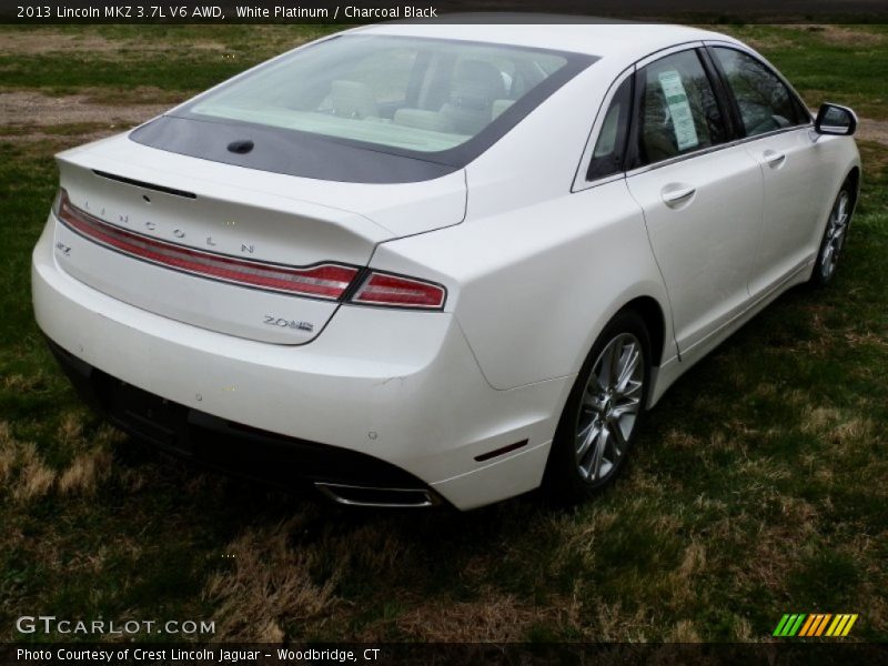 White Platinum / Charcoal Black 2013 Lincoln MKZ 3.7L V6 AWD