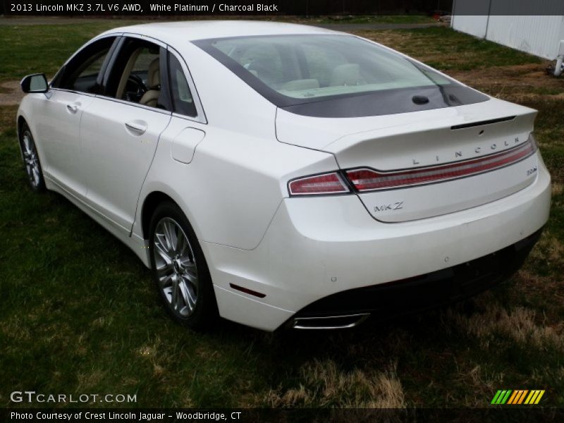 White Platinum / Charcoal Black 2013 Lincoln MKZ 3.7L V6 AWD