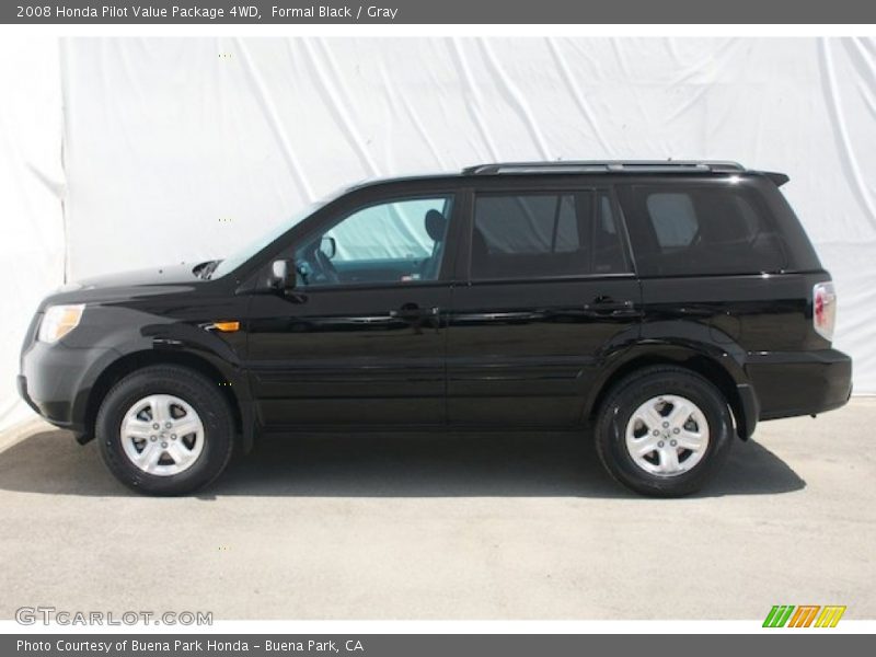 Formal Black / Gray 2008 Honda Pilot Value Package 4WD