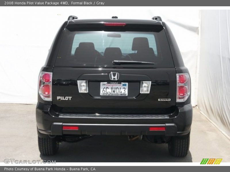 Formal Black / Gray 2008 Honda Pilot Value Package 4WD