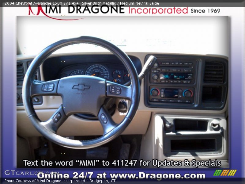 Silver Birch Metallic / Medium Neutral Beige 2004 Chevrolet Avalanche 1500 Z71 4x4