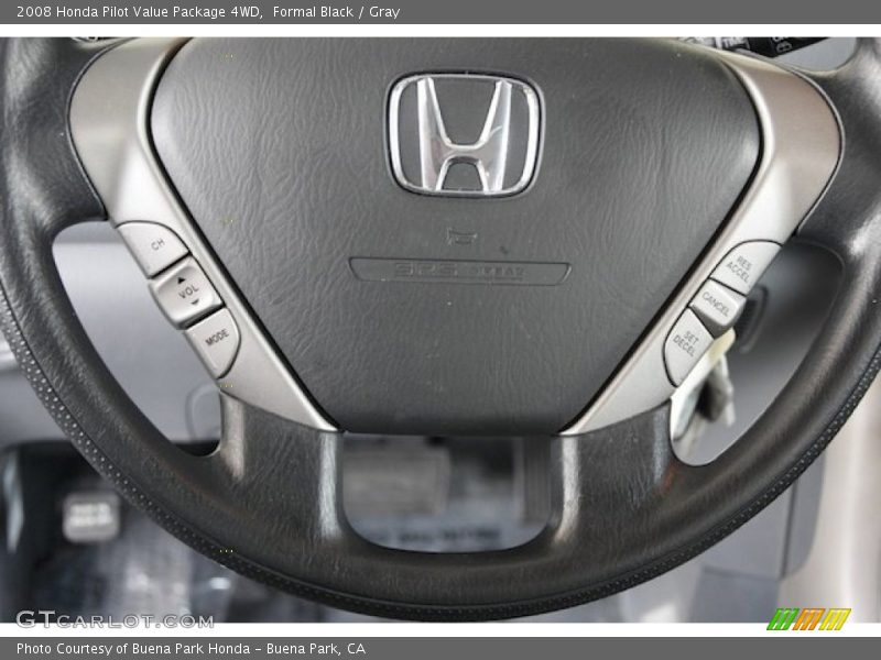 Formal Black / Gray 2008 Honda Pilot Value Package 4WD