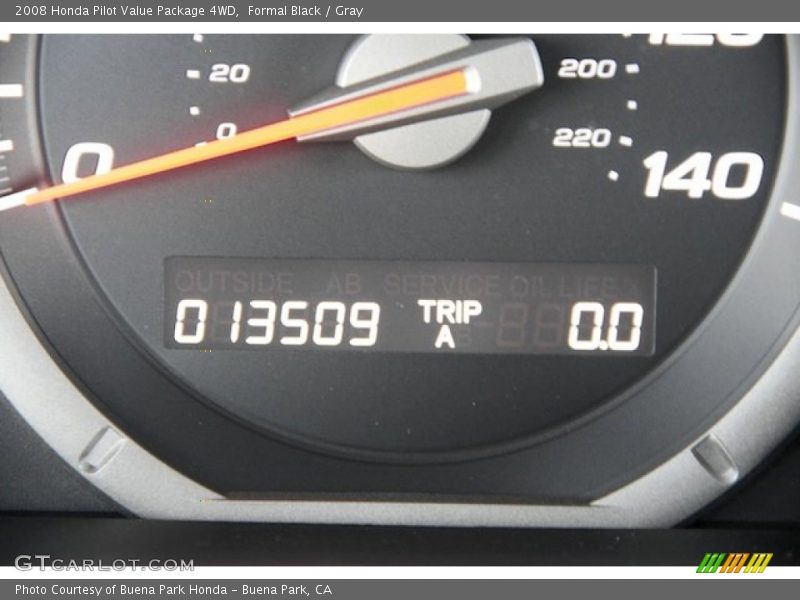 Formal Black / Gray 2008 Honda Pilot Value Package 4WD
