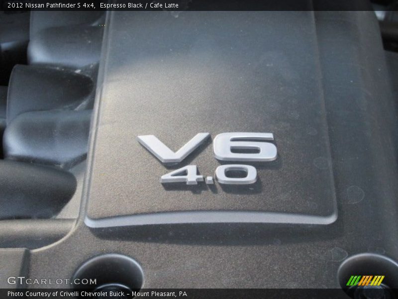 Espresso Black / Cafe Latte 2012 Nissan Pathfinder S 4x4