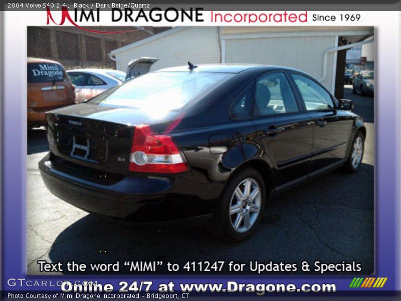 Black / Dark Beige/Quartz 2004 Volvo S40 2.4i