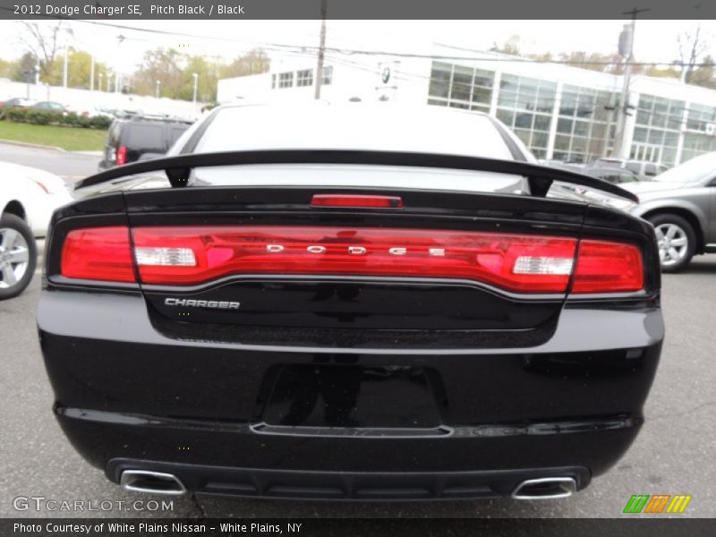 Pitch Black / Black 2012 Dodge Charger SE