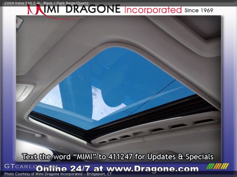 Black / Dark Beige/Quartz 2004 Volvo S40 2.4i