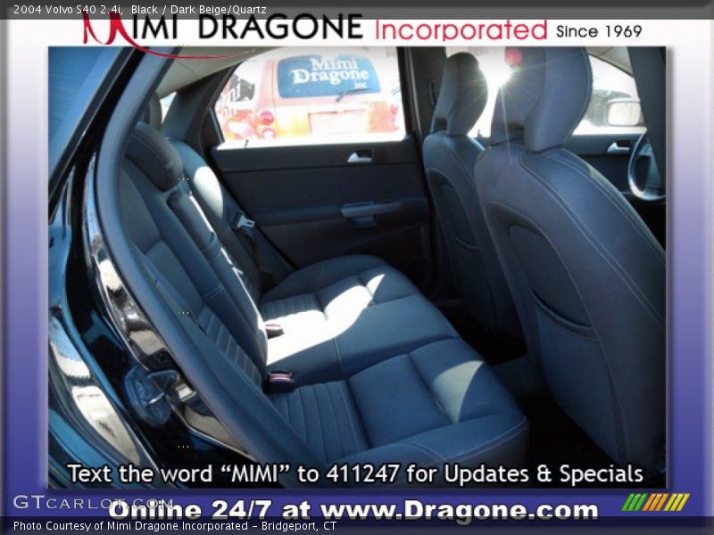 Black / Dark Beige/Quartz 2004 Volvo S40 2.4i