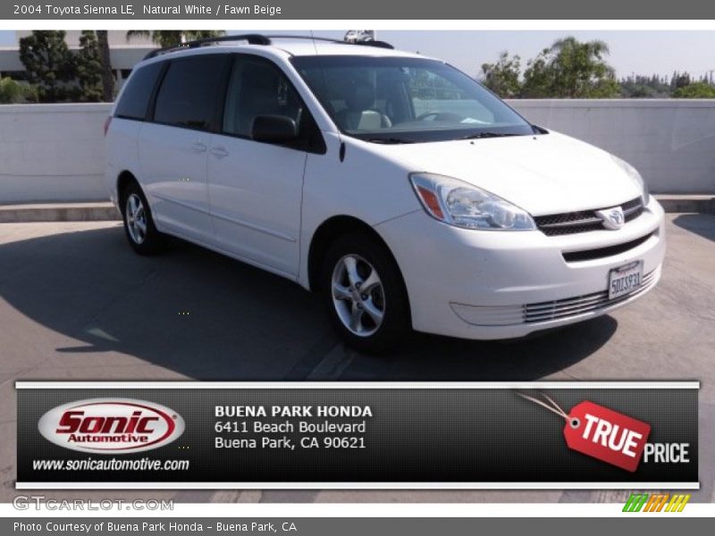 Natural White / Fawn Beige 2004 Toyota Sienna LE
