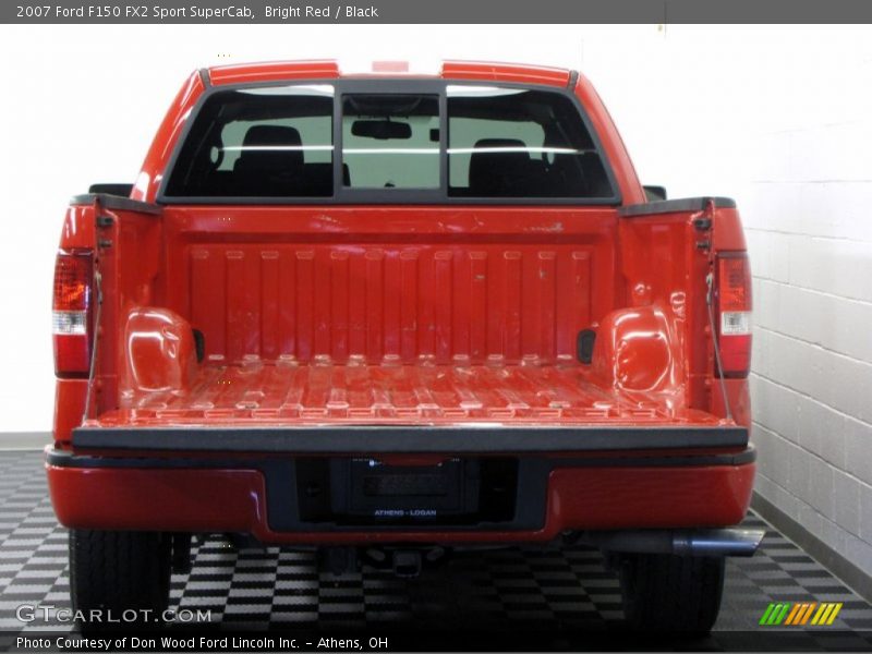 Bright Red / Black 2007 Ford F150 FX2 Sport SuperCab