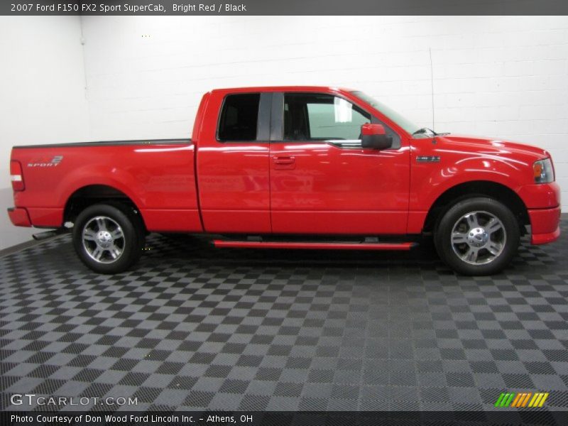 Bright Red / Black 2007 Ford F150 FX2 Sport SuperCab