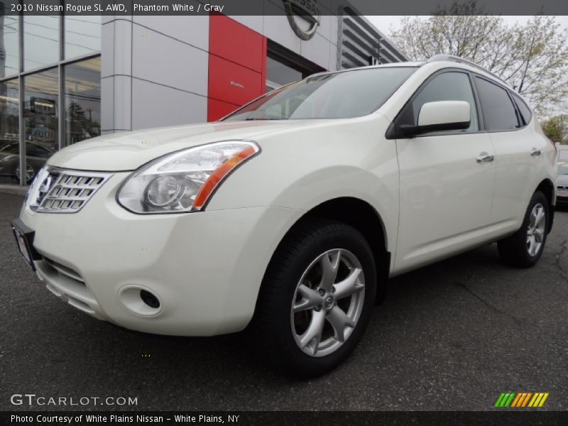 Phantom White / Gray 2010 Nissan Rogue SL AWD