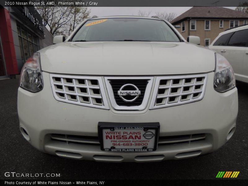 Phantom White / Gray 2010 Nissan Rogue SL AWD