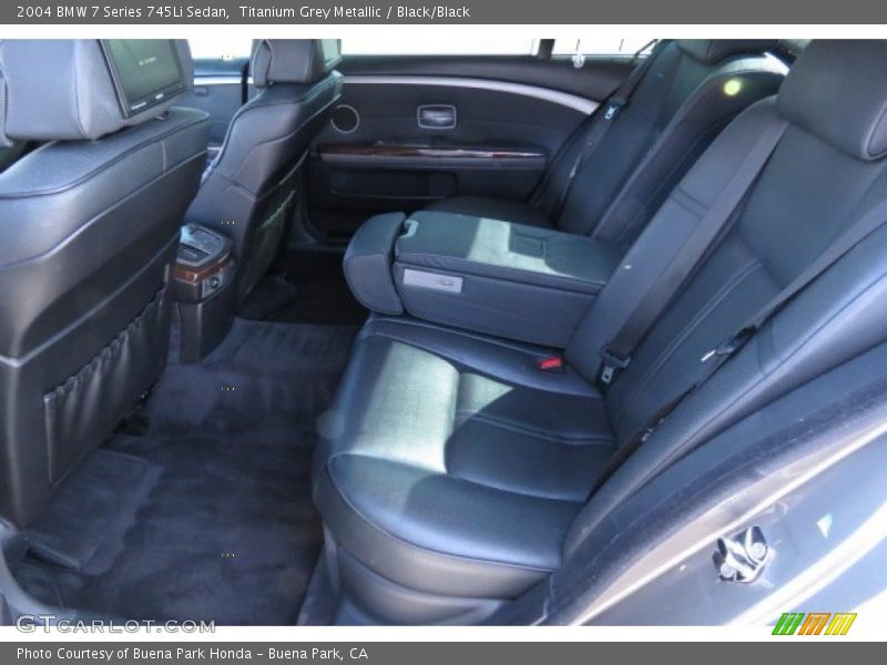 Rear Seat of 2004 7 Series 745Li Sedan