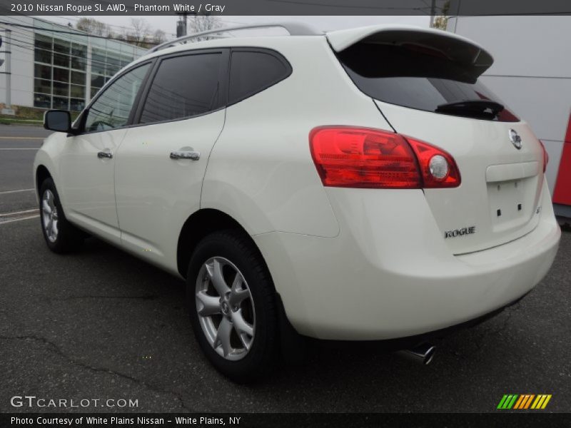 Phantom White / Gray 2010 Nissan Rogue SL AWD