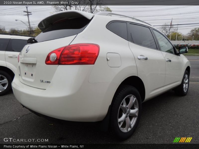 Phantom White / Gray 2010 Nissan Rogue SL AWD