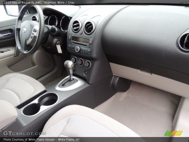Phantom White / Gray 2010 Nissan Rogue SL AWD